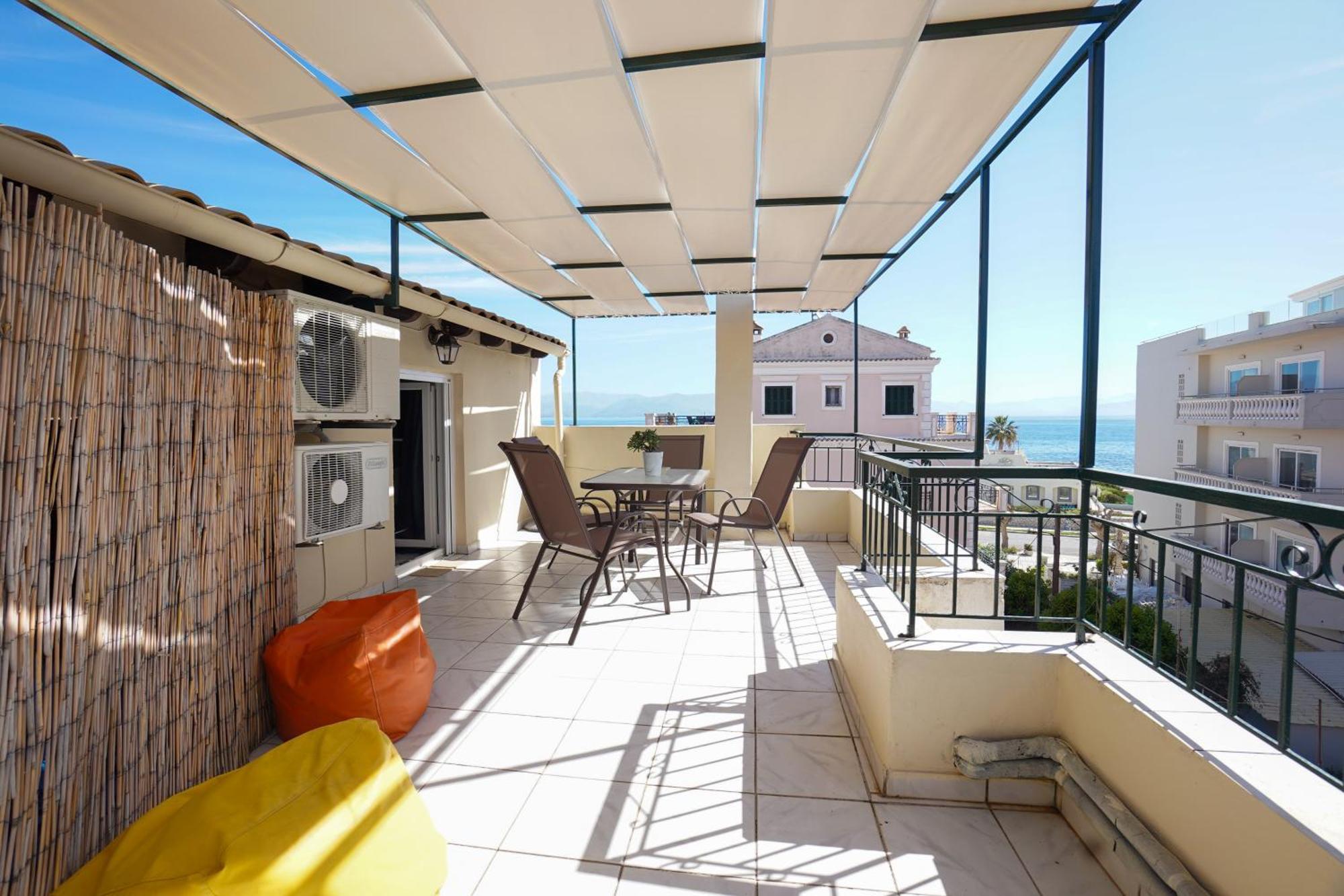 Anemomilos Sea View Penthouse Corfu  Exteriör bild